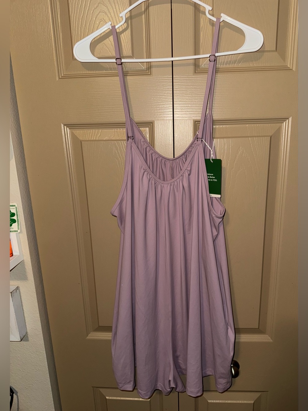 HALARA Spaghetti Strap Romper in Keepsake Lilac